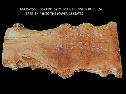 Maple Cluster Burl | Charcuterie | Epoxy Table | crafts |Ma25-2563