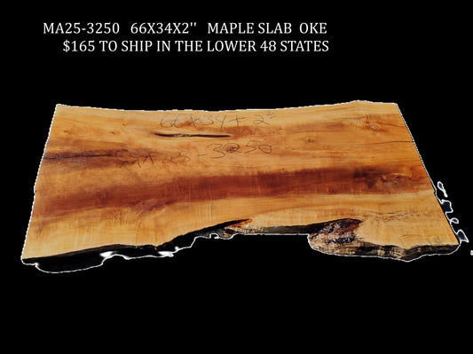Maple Burl | Live Edge | River Table | DIY | Craft Wood | Ma25-3250
