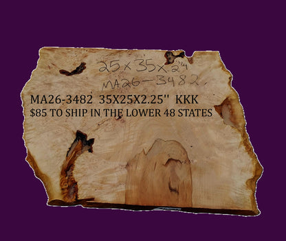 Maple Burl Slab | DIY Crafts | Craftwood | Small Table | MA26-3482