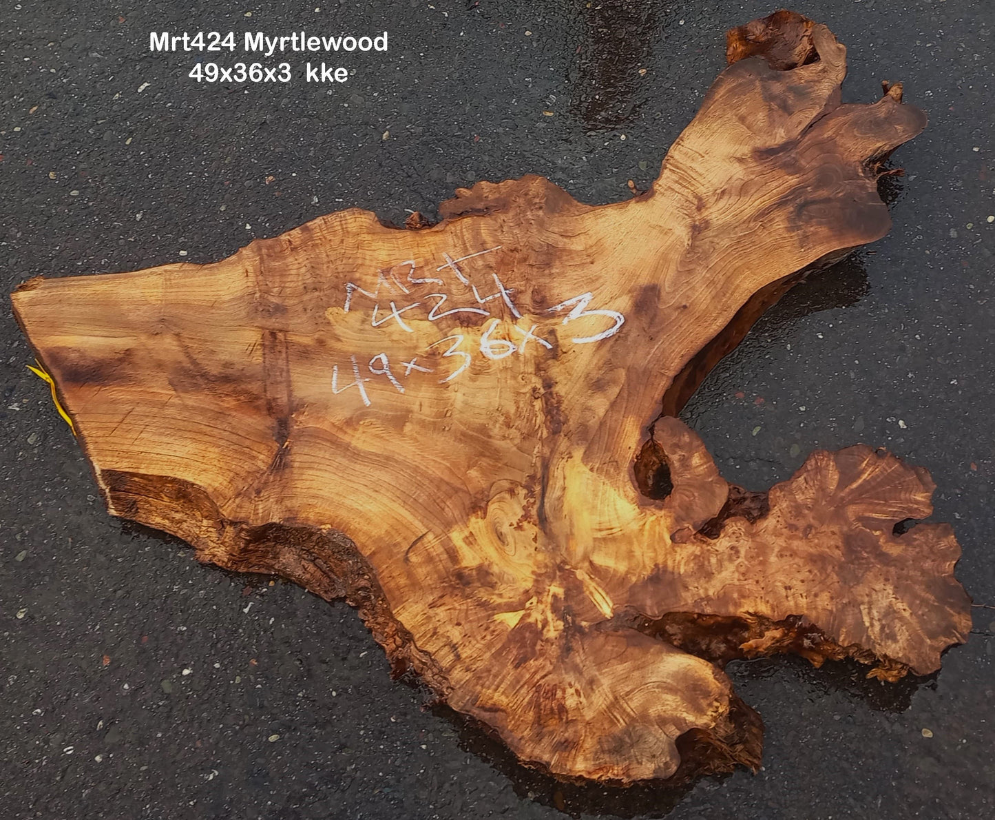 myrtle wood | burl slab | epoxy river table | DIY wood | mrt-424