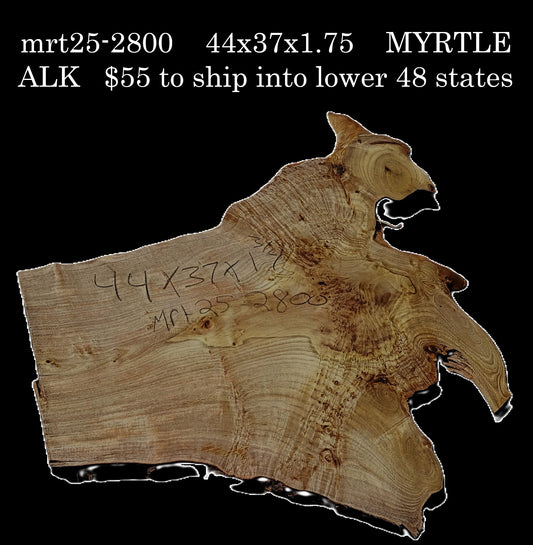 Myrtle Burl Slab | Live Edge | river table | DIY | Mrt25-2800