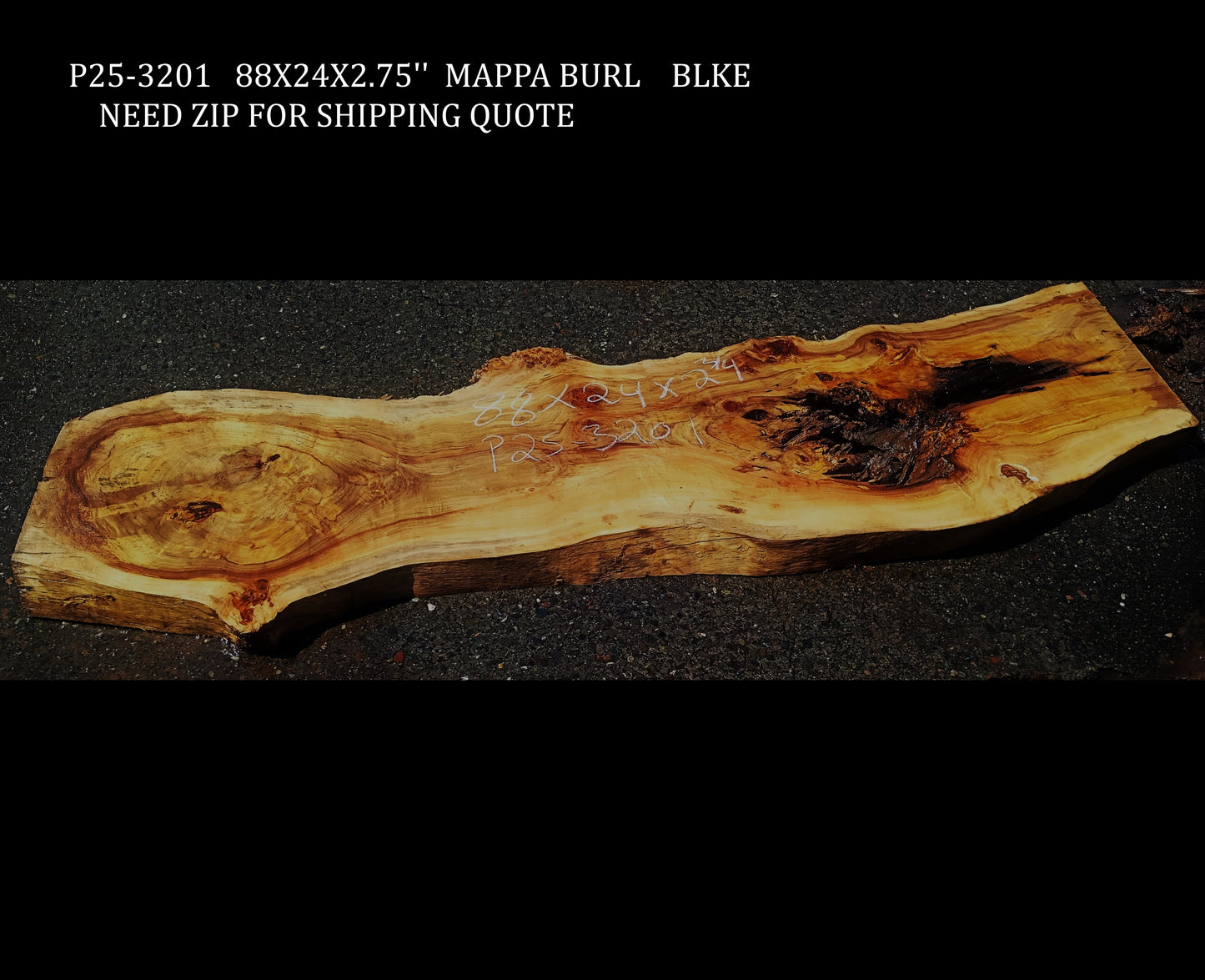 Mappa Burl | Craft Woods | DIY | River Table | P25-3201
