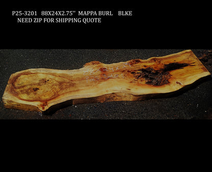 Mappa Burl | Craft Woods | DIY | River Table | P25-3201
