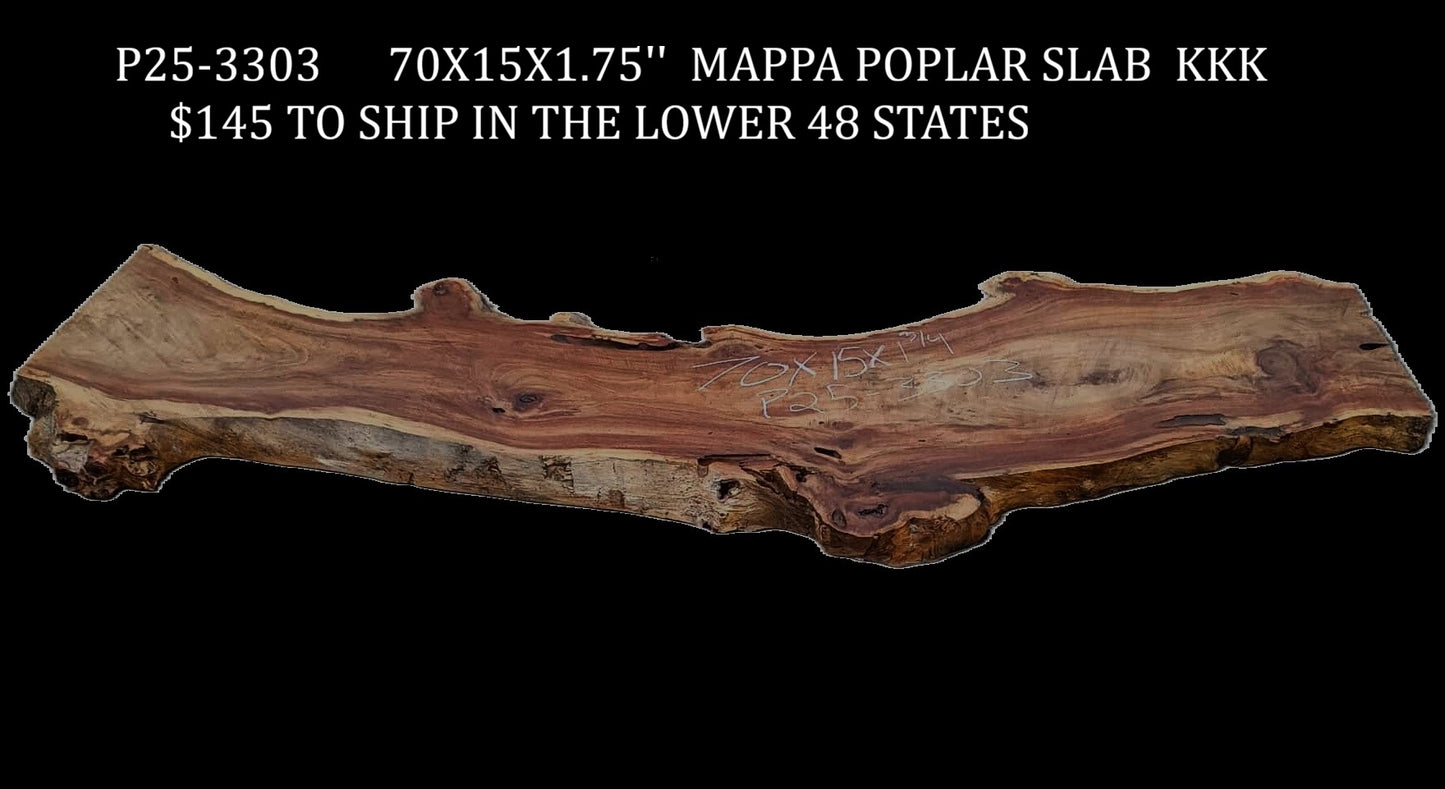 Poplar Slab | Dining Table | Desktop | DIY | River Table | P25-3303