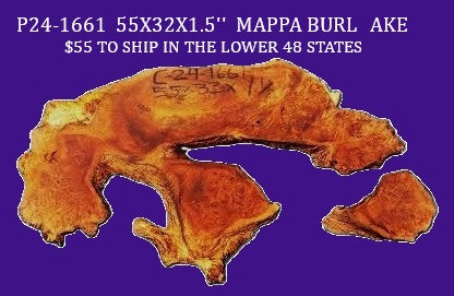 Mappa Burl | Live Edge Slab | River Table | Craft Wood | DIY wood crafts | P24-1661