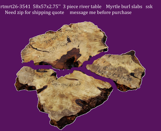 myrtle burl | river table | DIY | Live edge slab | Mrt26-3541