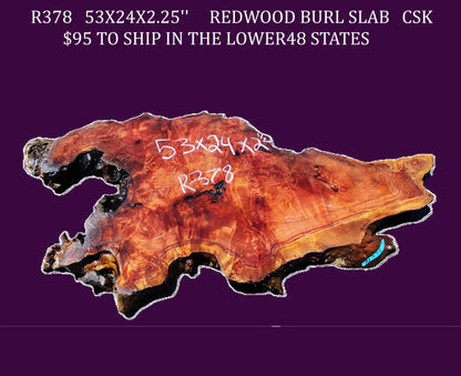 Redwood Slab | DIY | headboard | Craft-wood | live edge table | R-378