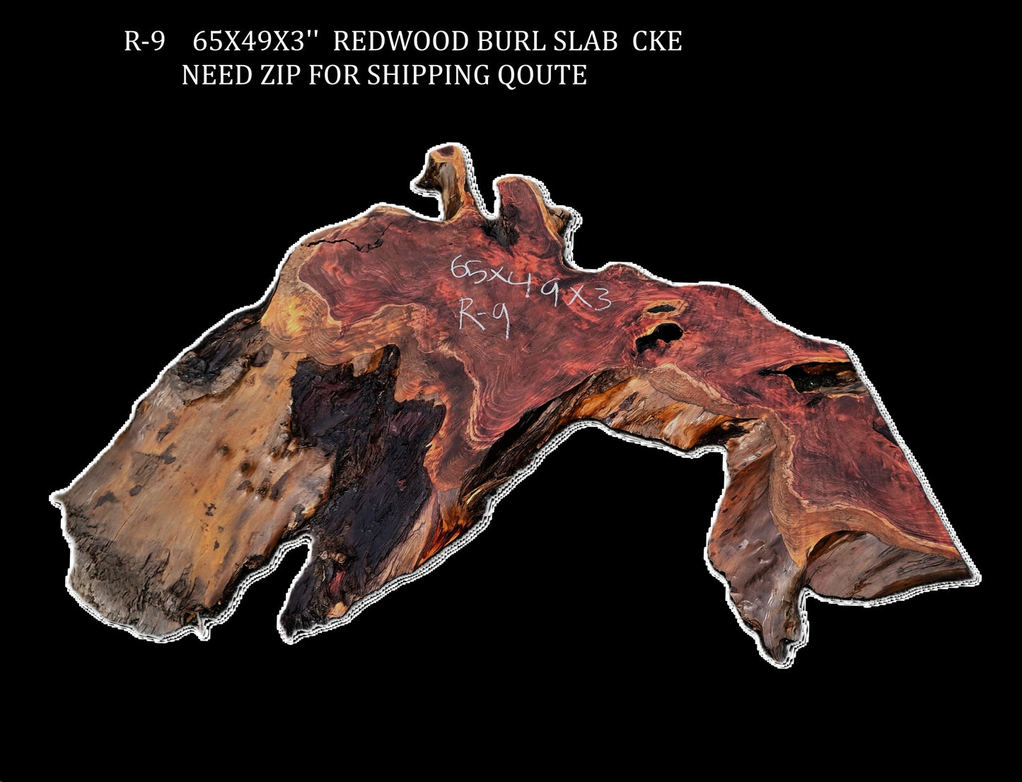 Redwood Burl| DIY | Craft Wood | River Table | R-9