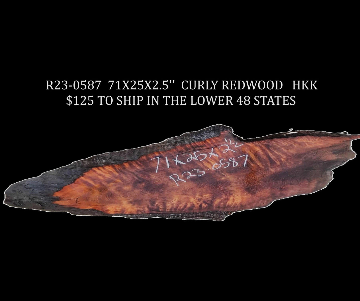 Redwood | Live Edge | River Table | Counter | Headboard | R23-0587