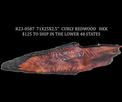 Redwood | Live Edge | River Table | Counter | Headboard | R23-0587