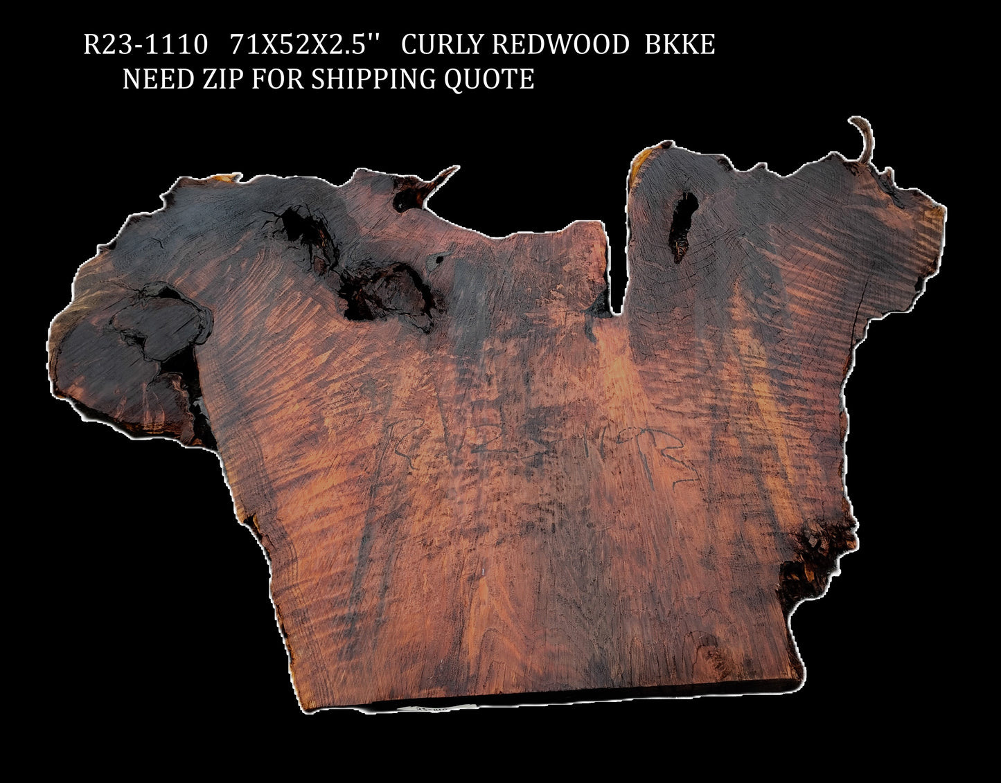 Curly Redwood Burl | DIY | River Table | Craft Wood | R23-1110