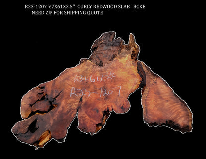 Curly Redwood Burl | DIY | River Table | Craft Wood | R23-1207