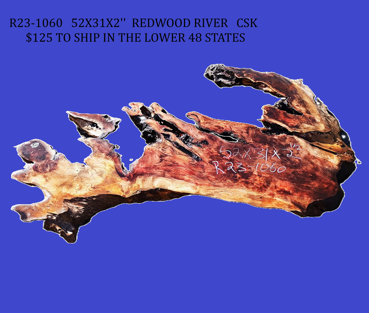 Curly Redwood | DIY | River Table | Craft Wood | R23-1060