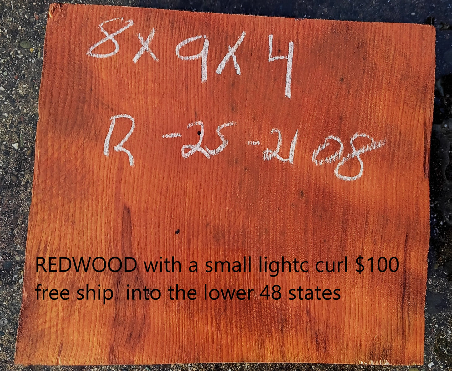 Curly Redwood | Turning Block | Craft Wood | R25-2108