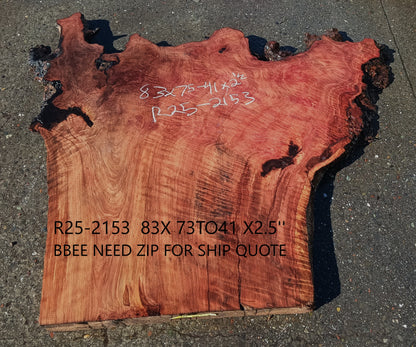 Curly and Burl | Redwood Slab | DIY | Table | R25-2153