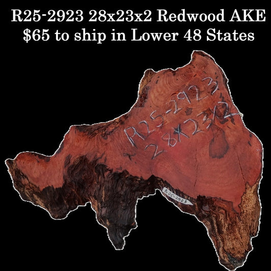 Curly Redwood Slab | DIY | River Table | R25-2923