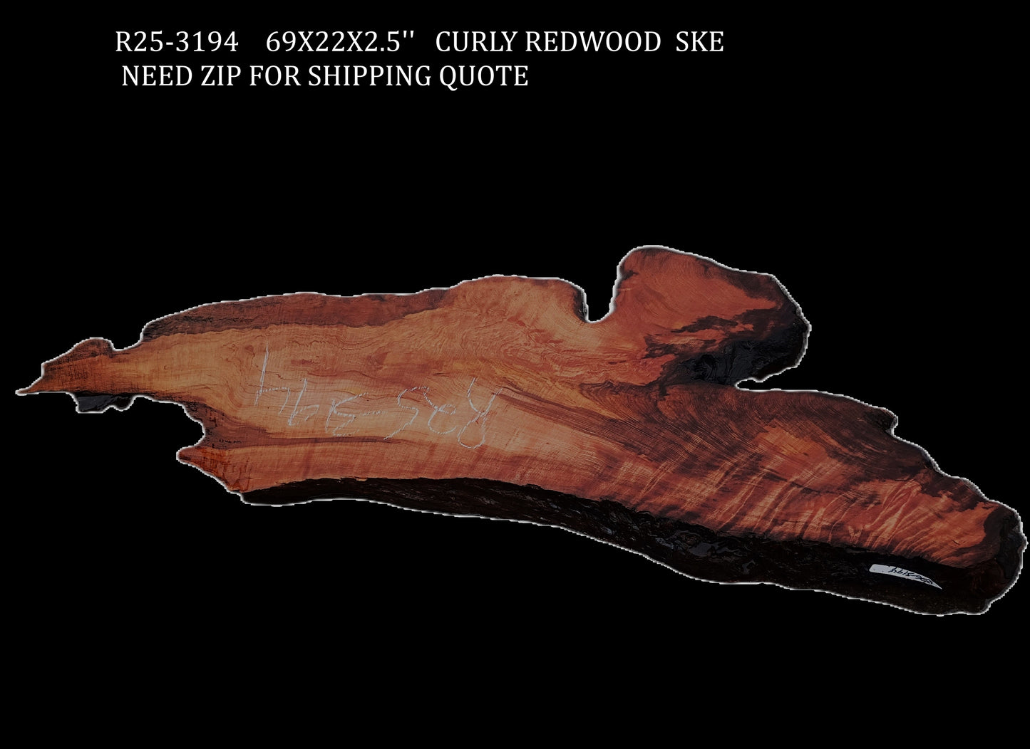Curly Redwood Burl | DIY | River Table | Craft Wood | R25-3194