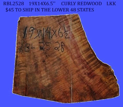 Curly Redwood Burl | Turning Block | DIY | Craft Wood | RBL2528