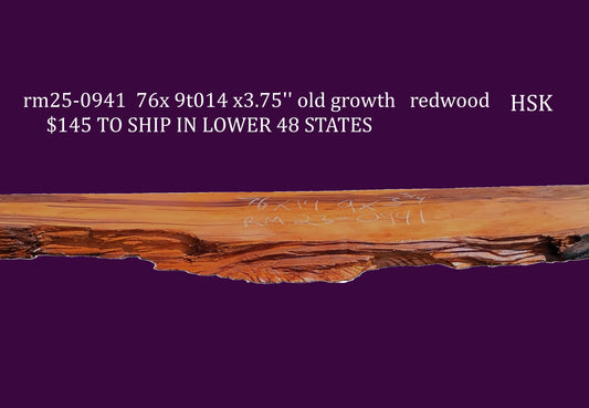 Redwood Mantel | Shelf | Burl | Rm23-0942