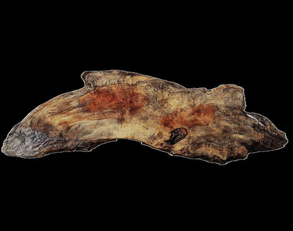 English Walnut Slab | Table | Counter | Live Edge | Desk |  Wal24-0847