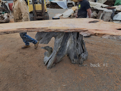 Bar Top And Base | Rustic Furniture | Bar | Curly Slab | Root Base| Bar#1