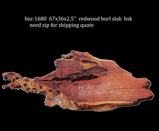 Redwood Burl| DIY | Craft Wood | River Table | BSZ-1680