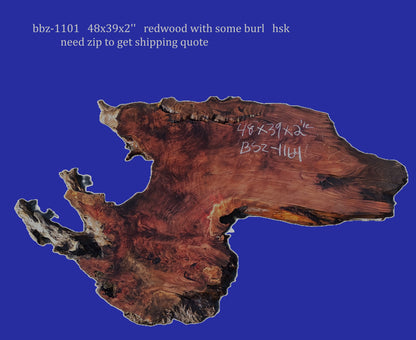 Redwood Burl| DIY | Craft Wood | River Table | BSZ-1164