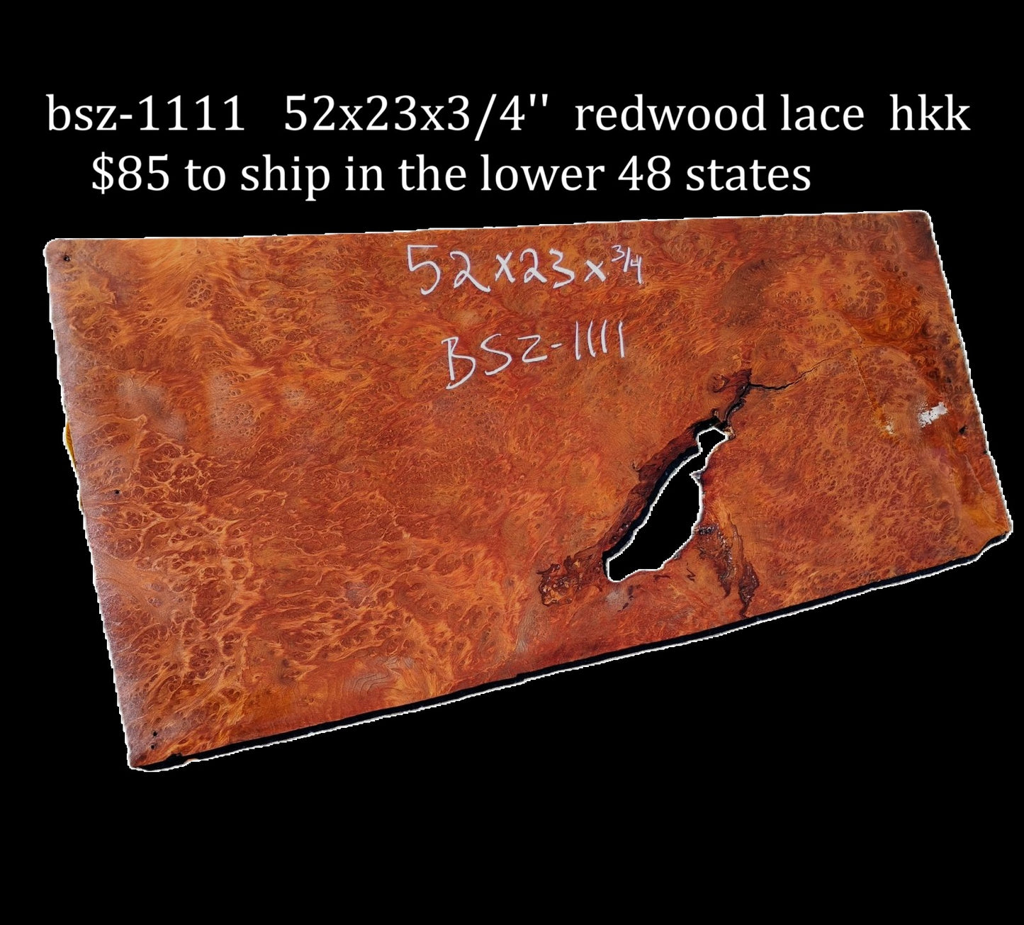 Lace Burl Slab | Desk | Coffee Table | Bar | DIY Craftwood | BSZ-1111
