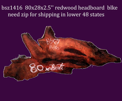 Redwood curly slab | DIY | burl table | river table | headboard | bsz1416