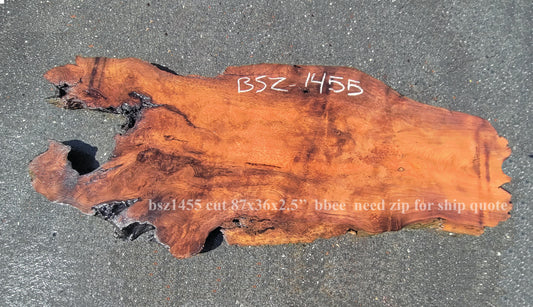 Redwood Burl slab | Counter | Headboard | Rustic Desk | bsz-1455