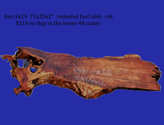 Redwood Burl| DIY | Craft Wood | River Table | BSZ-1629
