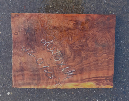 quilted redwood | curly | DIY wood crafts |Guitar billets | g23-0723