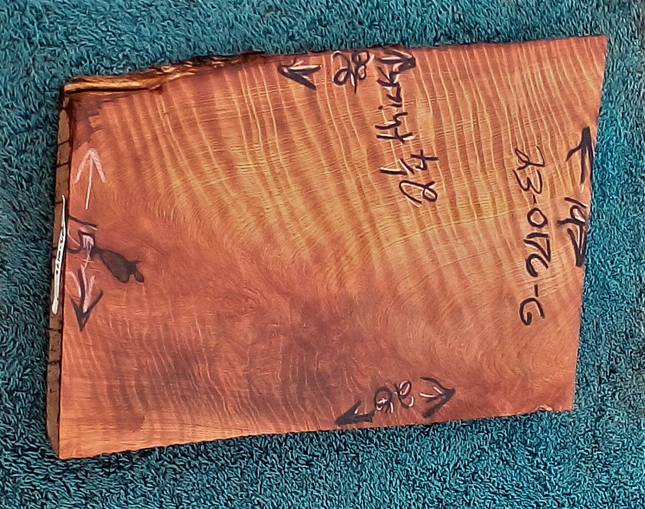 quilted Redwood slab | guitar billet | river table | DIY crafts | g23-0176