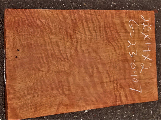 quilted redwood | guitar blank  | DIY wood crafts | turning | g23-0307