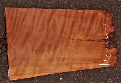 guitar billet | curly redwood | luthier | DIY | wood crafts | g23-0347