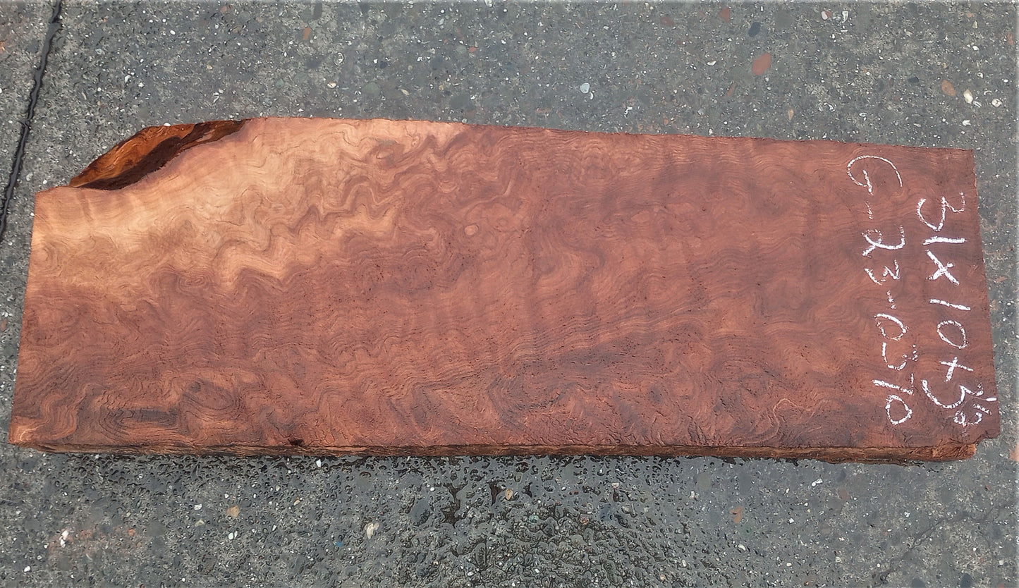 quilted Redwood | old growth | guitar blanks | wood turning | DIY | g23-0370