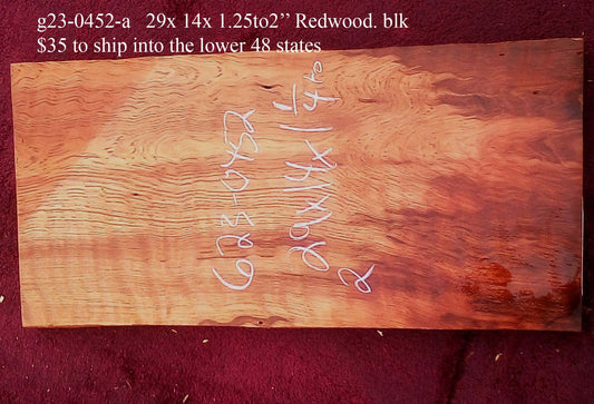 Guitar Billet | DIY Crafts | Redwood | Luthier Wood | G23-0452