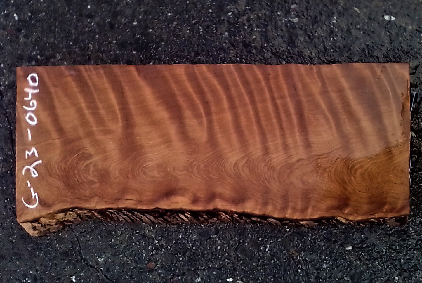 quilted redwood | guitar billet | wood turning | DIY crafts  bl23-0640