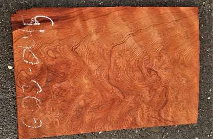 quilted redwood | guitar billet | wood turning | DIY crafts | bl23-0645
