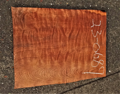 Quilted redwood | guitar billet | wood turning | DIY crafts | g23-0689