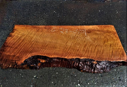 Quilted redwood | guitar billet | wood turning | DIY crafts | g23-0701