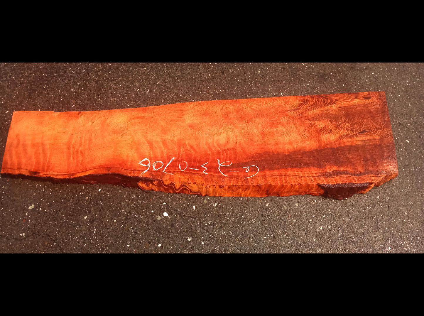 Quilted redwood | guitar billet | wood turning | DIY crafts | g23-0706
