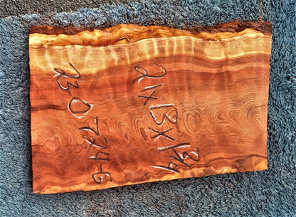 Quilted redwood | guitar billet | wood turning | DIY crafts | g23-0724