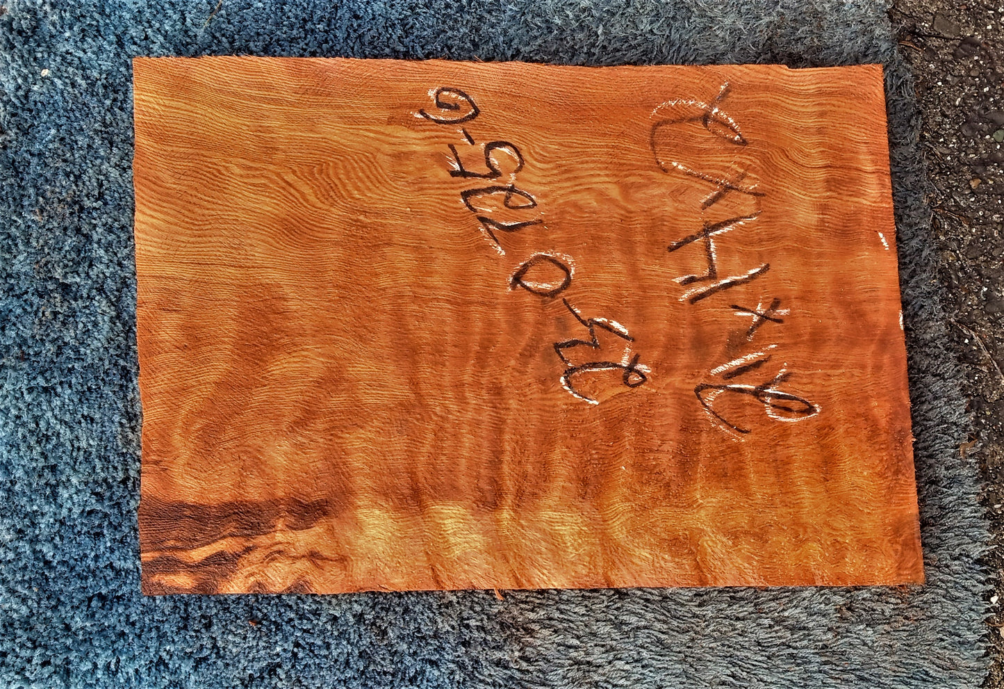 Quilted redwood | guitar billet | wood turning | DIY crafts | g23-0725