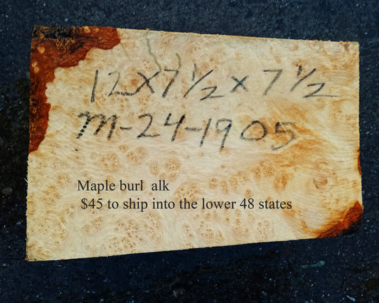 Maple Burl Block | DIY | Bowl Turning | Ma24-1905