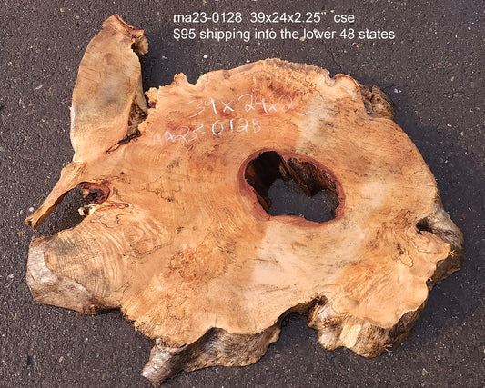 maple burl slab | craft woods | DIY | river table | live edge | ma23-0128