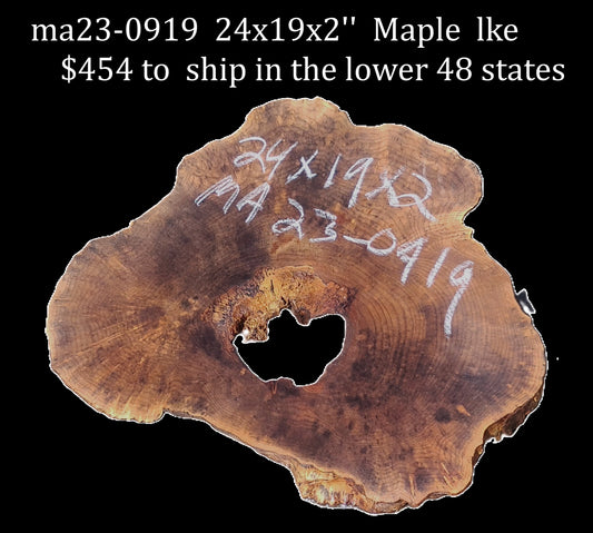 Maple Burl | Live Edge | River Table | DIY | Ma23-0919