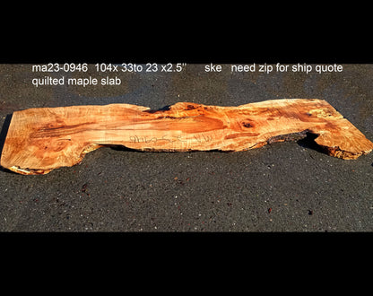 quilted maple slab | craft woods | DIY | river table | ma23-0946