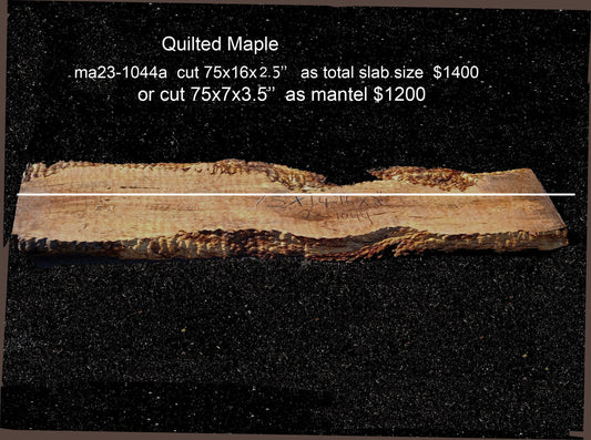 quilted maple slab | craft woods | DIY | river table | ma23-1044