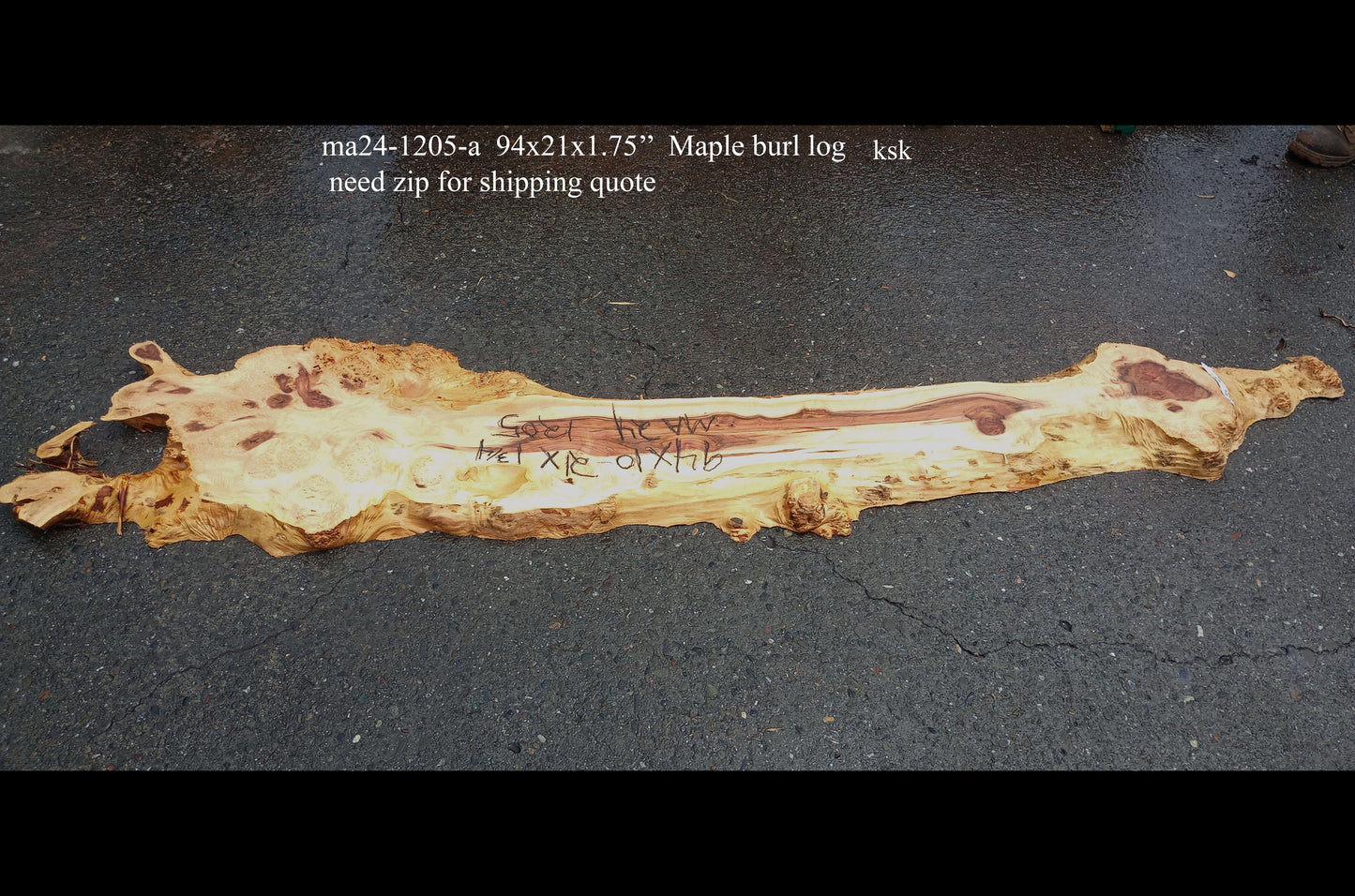 Maple Log | River Table | Wall Art | Epoxy Idea | ma24-1205